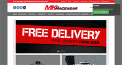 Desktop Screenshot of mkracewear.co.uk