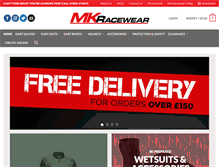 Tablet Screenshot of mkracewear.co.uk
